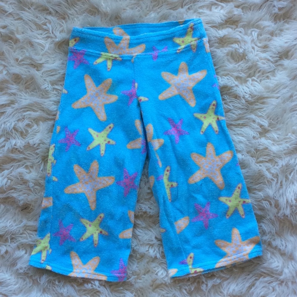 5/$25 terry starfish pastel wide leg Capri pants 4